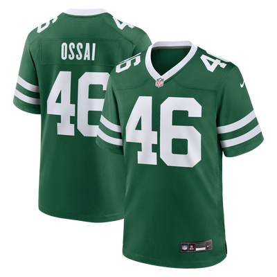 New York Jets Joseph Ossai Nike Legacy Green Team Game Jersey