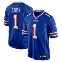 Buffalo Bills Number 1 Groom Nike Royal Game Jersey