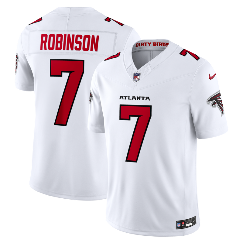 Atlanta Falcons Bijan Robinson Nike White Vapor F.U.S.E. Stitched Limited Jersey