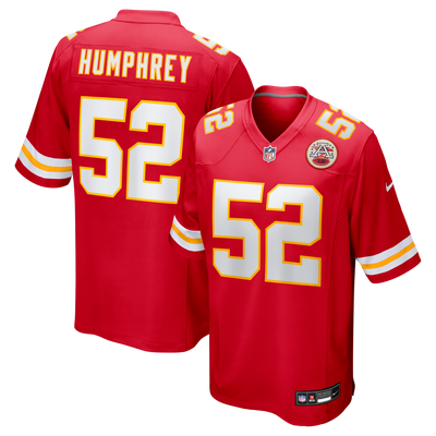 Kansas City Chiefs Creed Humphrey Nike Red Game Jersey