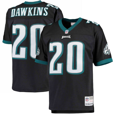 Philadelphia Eagles Brian Dawkins Mitchell & Ness Black Big & Tall 2004 Retired Player Replica Jersey