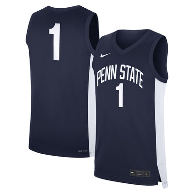 Nike #1 Navy Penn State Nittany Lions Road Replica Jersey