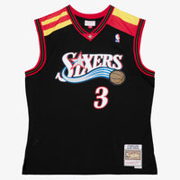 Philadelphia 76ers Mitchell & Ness Allen Iverson 2006 Alternate Spain Authentic Jersey - Black
