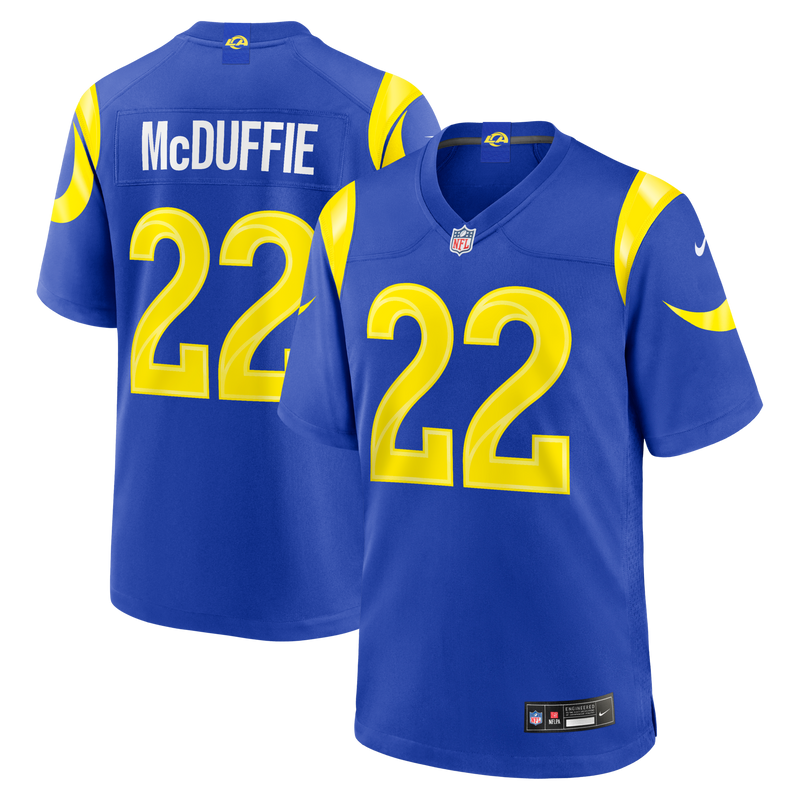 Los Angeles Rams Trent McDuffie Nike Royal Team Game Player Jersey