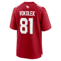 Arizona Cardinals Travis Vokolek Nike Cardinal Team Game Jersey