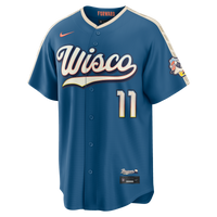 Milwaukee Brewers Jackson Chourio Nike Mineral Blue 2026 City Connect Stadium Jersey