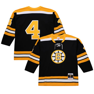 Boston Bruins Bobby Orr Mitchell & Ness Black Big & Tall 1971/72 Blue Line 2.0 Jersey