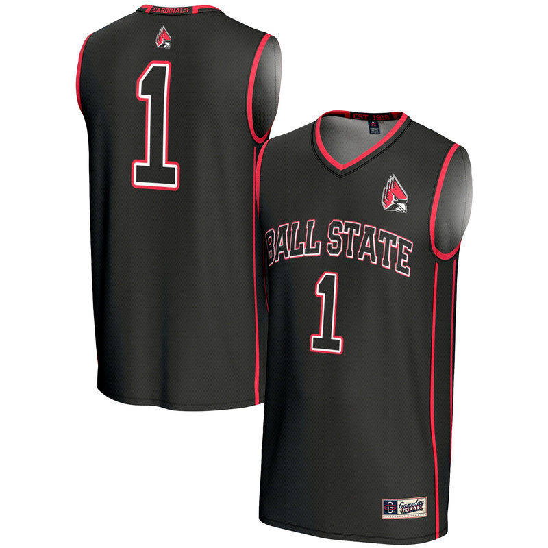 #70 Ball State Cardinals GameDay Greats Lightweight Basketball Jersey - Black
