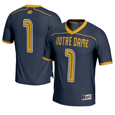 #1 Notre Dame Fighting Irish GameDay Greats Lightweight Lacrosse Fashion Jersey - Navy