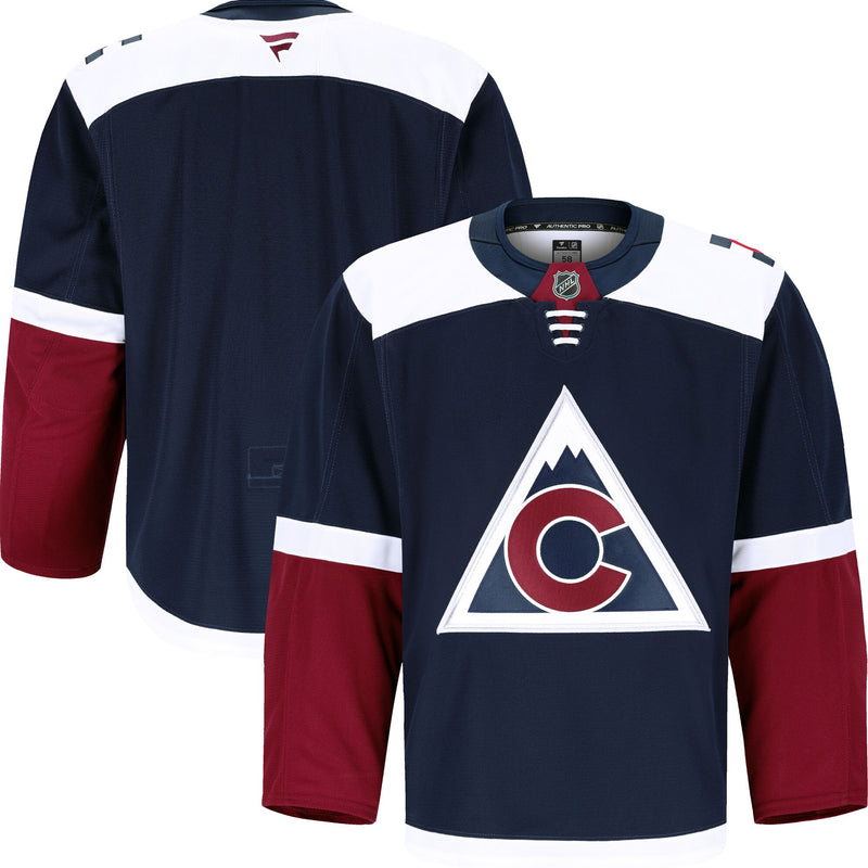 Colorado Avalanche Fanatics Navy Alternate Authentic Pro Jersey