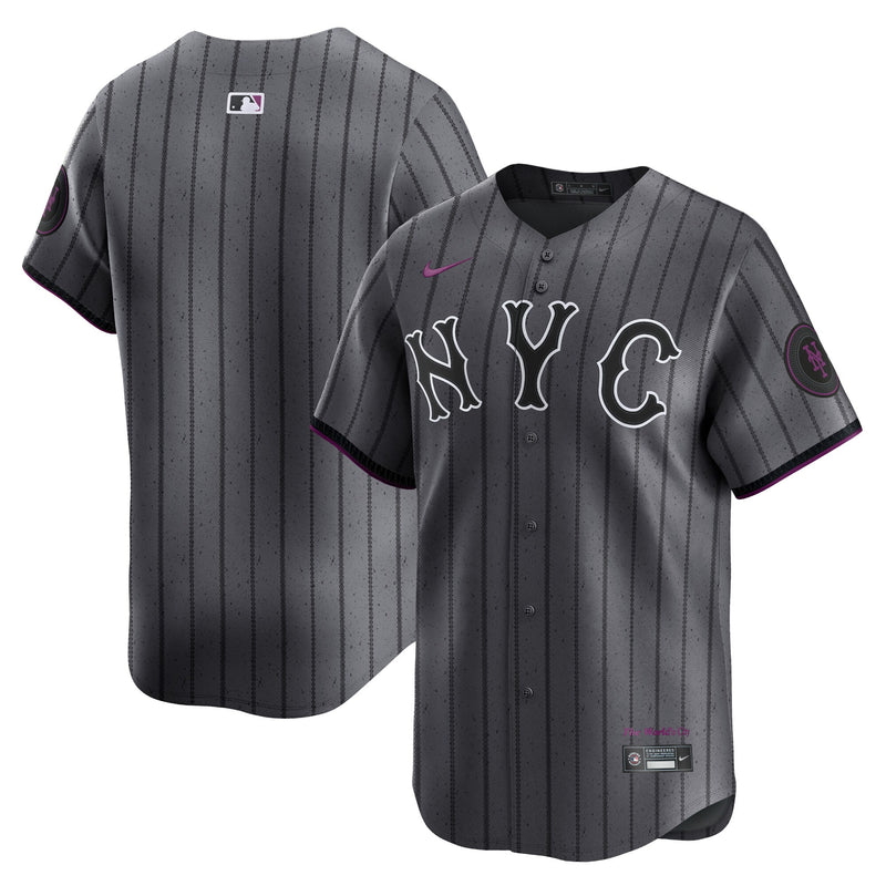 New York Mets Nike Graphite 2024 City Connect Limited Jersey