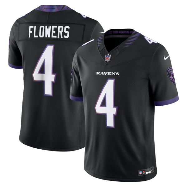 Baltimore Ravens Zay Flowers Nike Black Alternate Alternate Vapor F.U.S.E. Stitched Limited Jersey