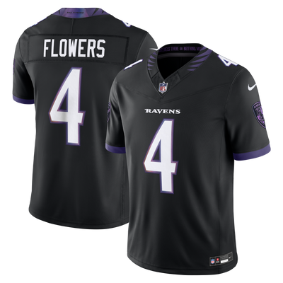 Baltimore Ravens Zay Flowers Nike Black Alternate Alternate Vapor F.U.S.E. Stitched Limited Jersey