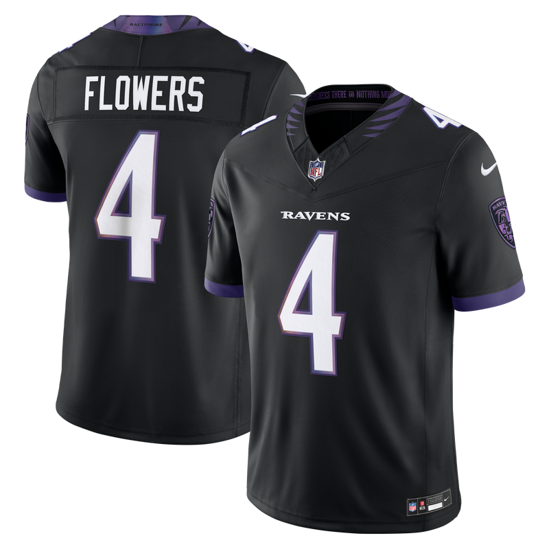 Baltimore Ravens Zay Flowers Nike Black Alternate Alternate Vapor F.U.S.E. Stitched Limited Jersey
