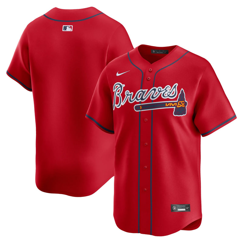 Atlanta Braves Nike Red Alternate Limited Jersey