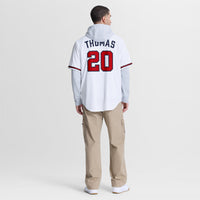 Atlanta Braves Lane Thomas Nike White Home Replica Jersey