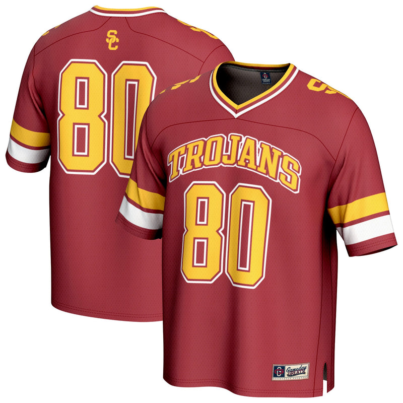 #80 USC Trojans GameDay Greats Lightweight Collegiate Football Fashion Jersey - Cardinal