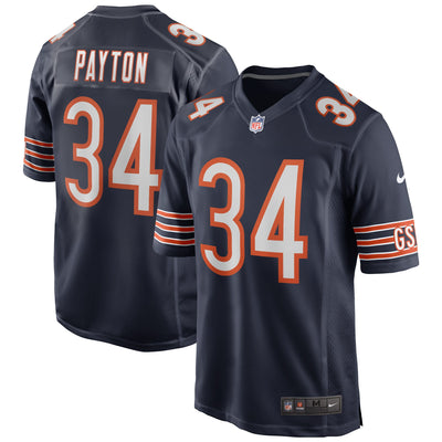 Chicago Bears Walter Payton Nike Navy Game Retired Player Jersey