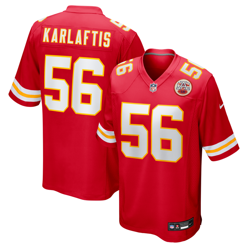 Kansas City Chiefs George Karlaftis Nike Red Player Game Jersey