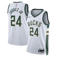Milwaukee Bucks Nike Association Edition Swingman Jersey - White - Jaime Jaquez Jr. -