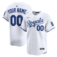 Kansas City Royals Nike White Home Limited Custom Jersey