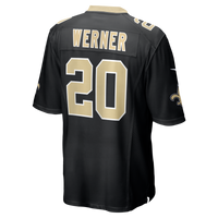 New Orleans Saints Pete Werner Nike Black Game Jersey