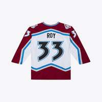 Colorado Avalanche Patrick Roy Mitchell & Ness White 1995 Power Play Jersey