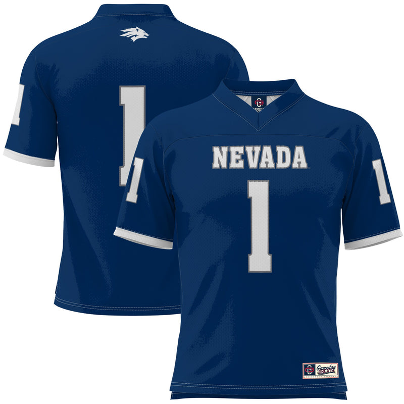 #1 Nevada Wolf Pack GameDay Greats Football Jersey - Navy