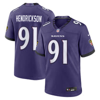 Baltimore Ravens Trey Hendrickson Nike Purple Team Game Jersey