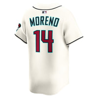 Arizona Diamondbacks Gabriel Moreno Nike Cream Home Limited Player Jersey