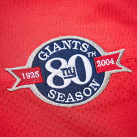 New York Giants 2004 Eli Manning Mitchell & Ness Red Authentic Throwback Retired Player Jersey