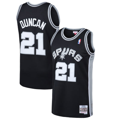 Mitchell & Ness Tim Duncan Black San Antonio Spurs 1998-99 Hardwood Classics Swingman Jersey