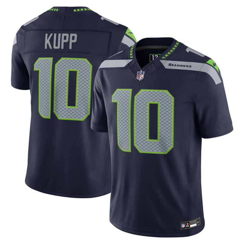Seattle Seahawks Cooper Kupp Nike College Navy Team Vapor F.U.S.E. Stitched Limited Jersey