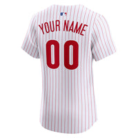Philadelphia Phillies Nike White Home Elite Custom Jersey