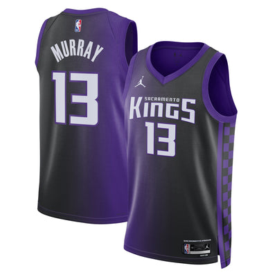 Sacramento Kings Jordan Brand Statement Edition Swingman Jersey - Purple - Keegan Murray