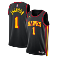 Atlanta Hawks Jordan Brand Statement Edition Swingman Jersey - Black - Jalen Johnson -
