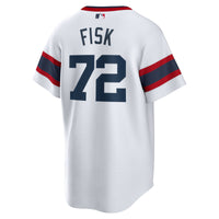 Chicago White Sox Carlton Fisk Nike White Home Cooperstown Collection Team Player Jersey