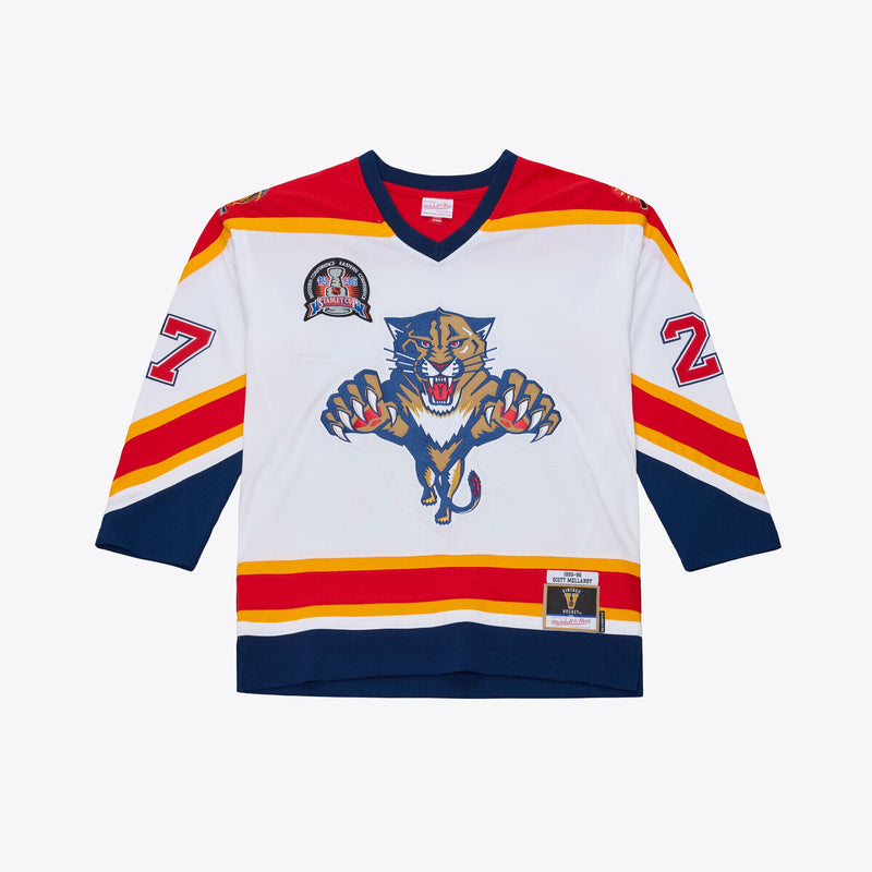 Florida Panthers Scott Mellanby Mitchell & Ness White 1996 Power Play Jersey