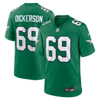 Philadelphia Eagles Landon Dickerson Nike Kelly Green Alternate Game Jersey