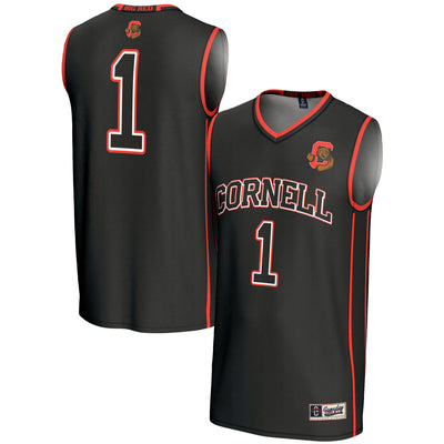 #1 Cornell Big Red GameDay Greats Lightweight Basketball Jersey - Black