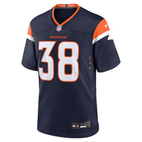 Denver Broncos Jaleel McLaughlin Nike Navy Alternate Game Jersey