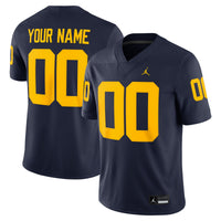 Michigan Wolverines Nike Custom Football Game Jersey - Jordan Brand