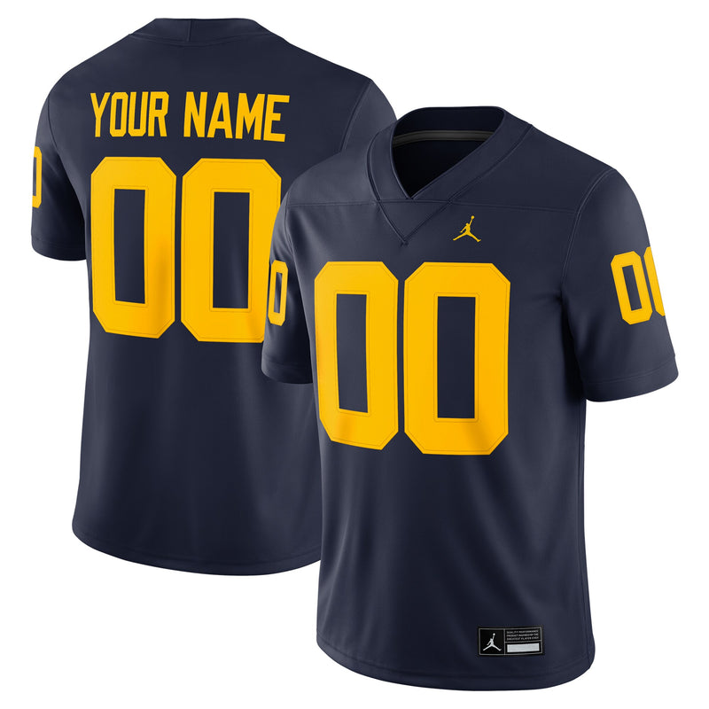 Michigan Wolverines Nike Custom Football Game Jersey - Jordan Brand