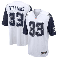 Dallas Cowboys Javonte Williams Nike White Alternate Game Jersey