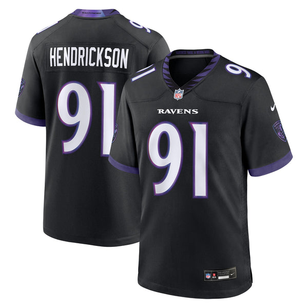 Baltimore Ravens Trey Hendrickson Nike Black Alternate Game Jersey