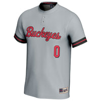 #0 Ohio State Buckeyes GameDay Greats Softball Lightweight Fashion Jersey - Gray
