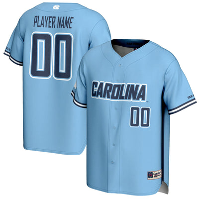 North Carolina Tar Heels GameDay Greats NIL Pick-A-Player Baseball Lightweight Jersey - Carolina Blue