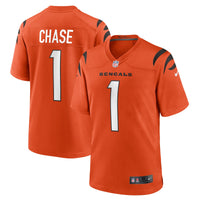 Cincinnati Bengals Ja'Marr Chase Nike Orange Alternate Game Jersey