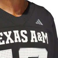 Texas A&M Aggies adidas Alternate Premier Strategy Jersey - Black