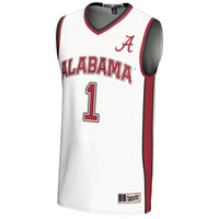 #1 Alabama Crimson Tide GameDay Greats Lightweight Basketball Jersey - White